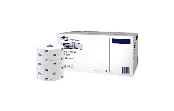 9410136 Tork 290016 Håndtørk Tork Matic Comf. hvit 2-lag 
